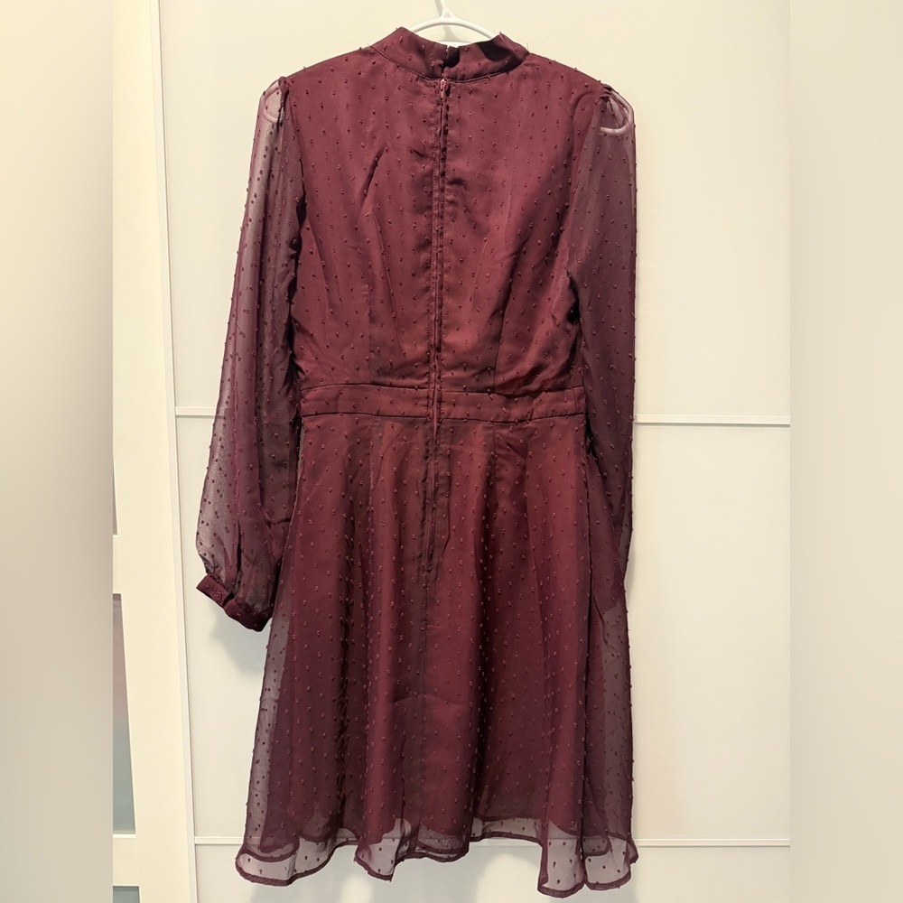 Modcloth Long Sleeve Dress w/ Chocker Bow - Picture 6 of 6